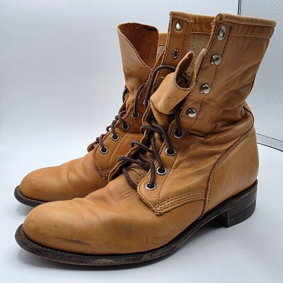 Justin Boots Womens Size 5 C Brown Boots Made In USA Casual Outdoors L0621 - Picture 4 of 12